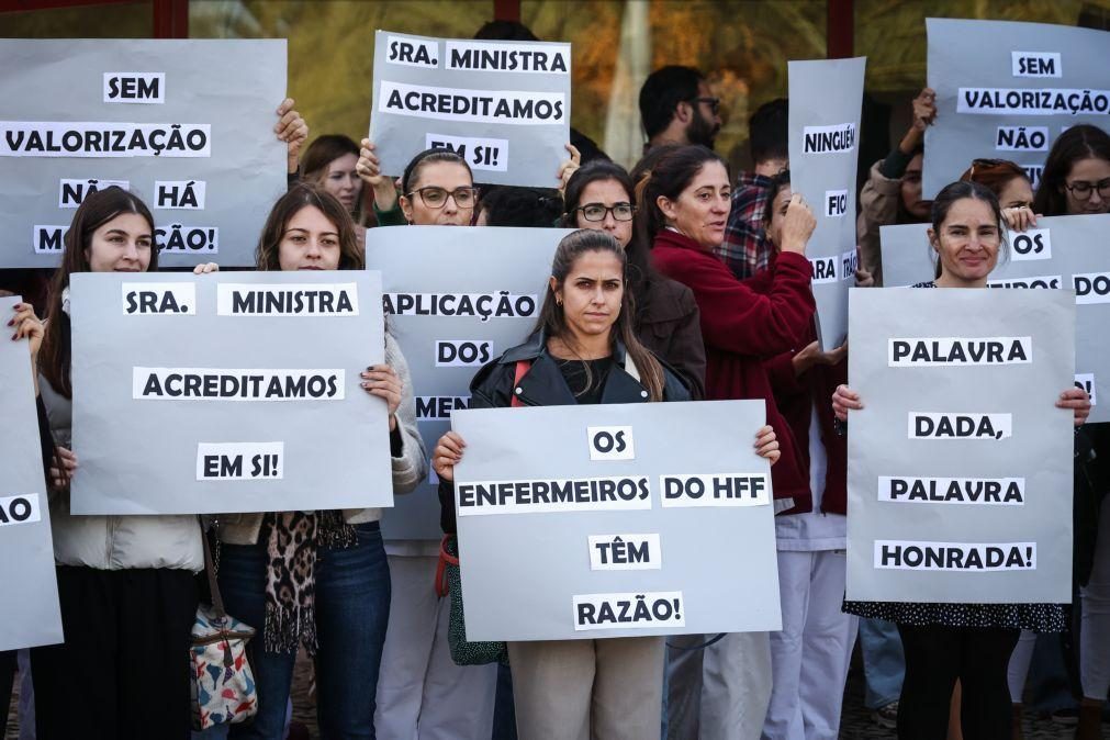 Dezenas de enfermeiros do Amadora-Sintra exigem fim de discriminação salarial