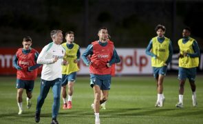 Portugal faz último treino na Cidade do Futebol com Palhinha em dúvida