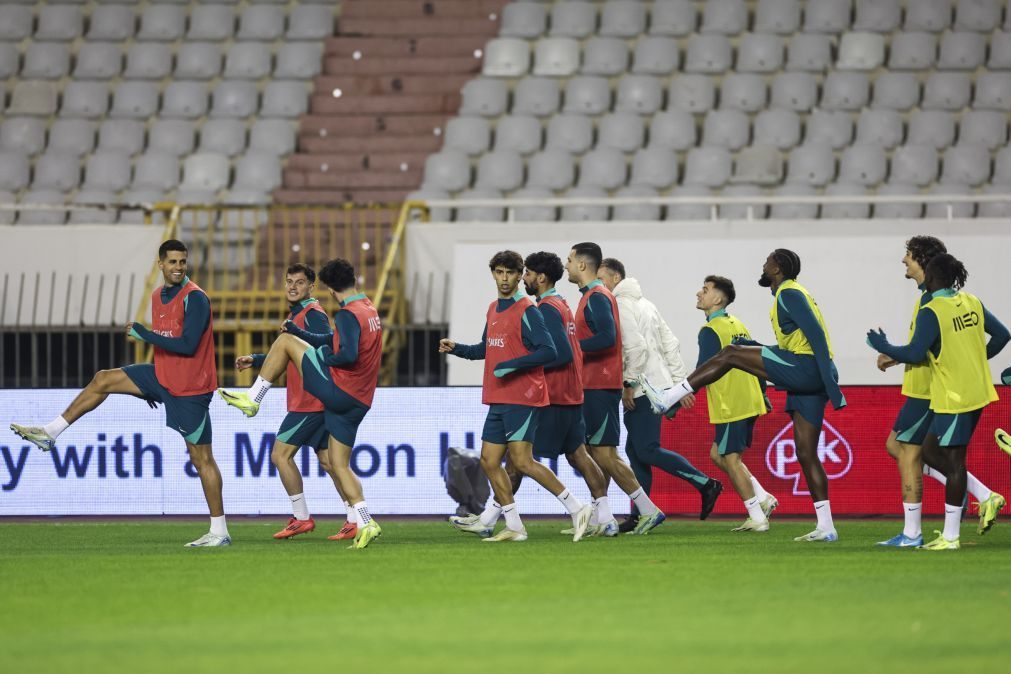 Portugal com todos disponíveis no último treino antes da Croácia