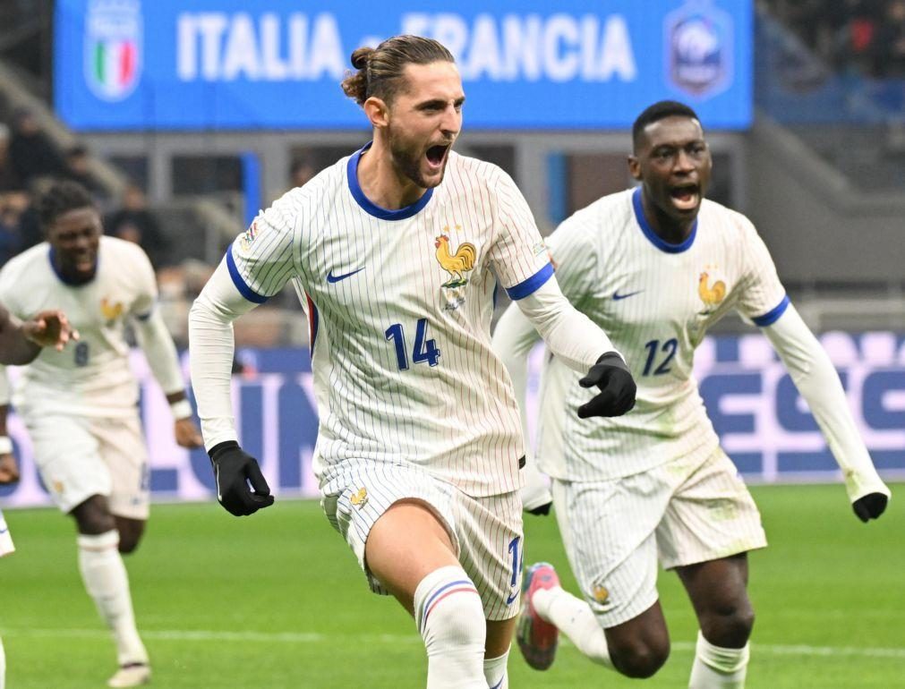 França ganha por 3-1 em San Siro e coloca Itália na rota lusa