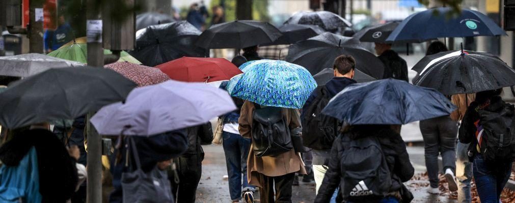 Seis distritos do norte sob aviso até quinta-feira devido à chuva