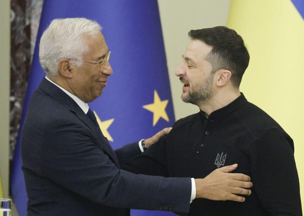 Zelensky participa no 1.º Conselho Europeu presidido por Costa