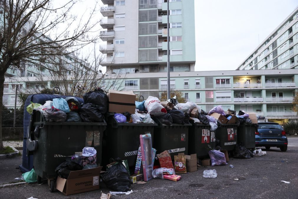 Adesão à greve na recolha do lixo em Lisboa rondou os 80% no primeiro turno