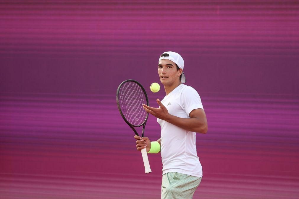 Tenista Henrique Rocha na final da qualificação para o Open da Austrália