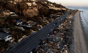 Cinza, entulho e silêncio nas zonas destruídas pelos incêndios em Los Angeles