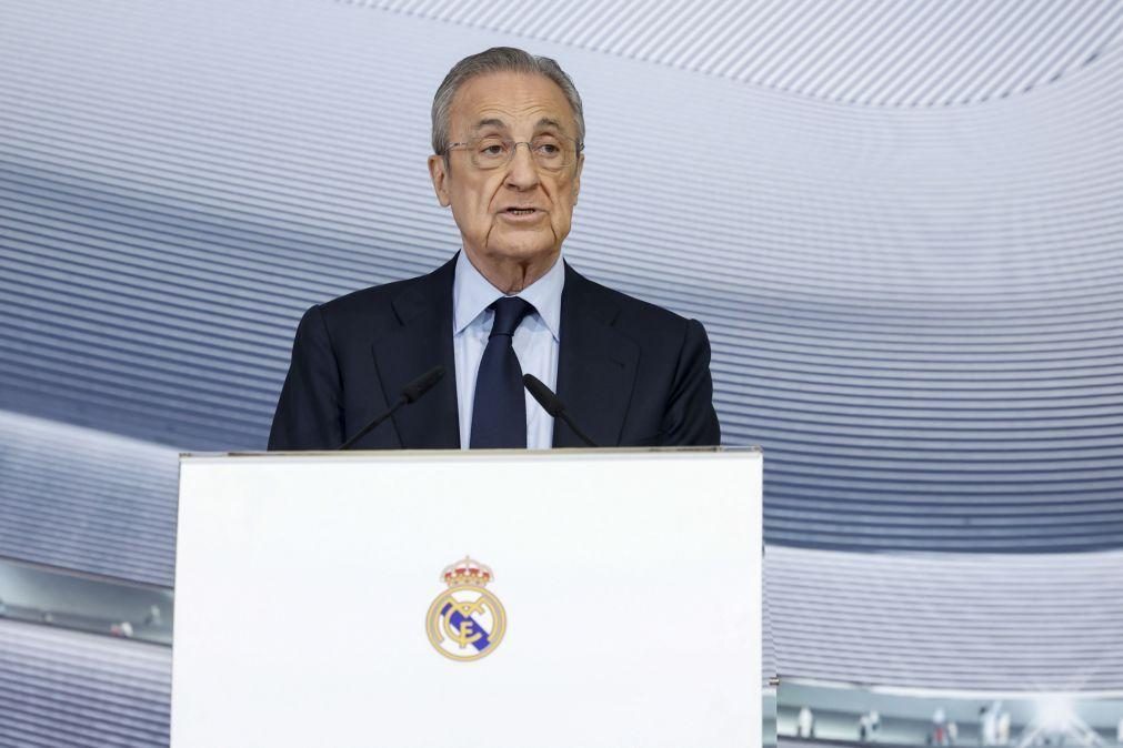 Florentino Pérez reeleito presidente do Real Madrid até 2029