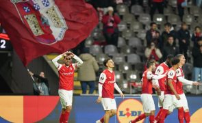 Sporting de Braga afastado da Liga Europa apesar de vencer Lazio