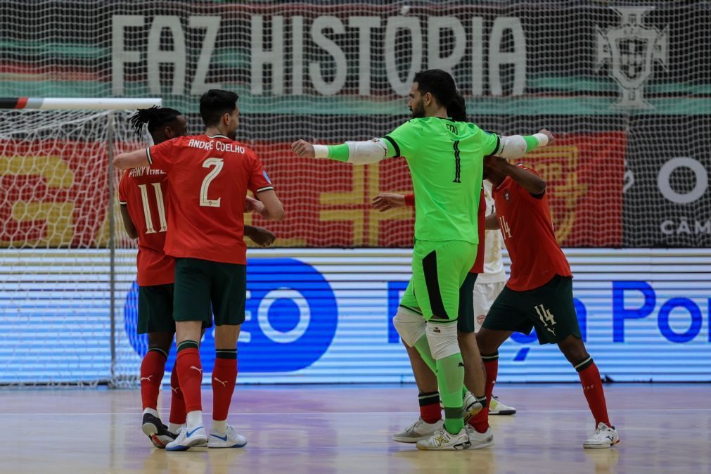 Portugal fica a um passo do Euro2026 de futsal ao bater a Macedónia do Norte