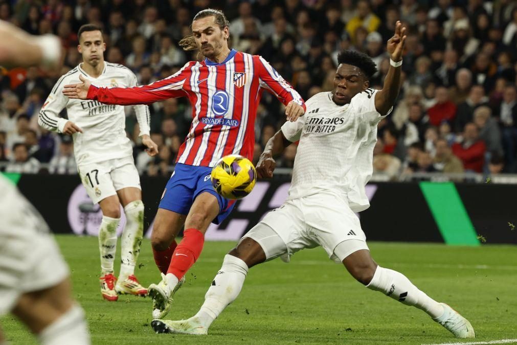 Real e Atlético empatam no dérbi de Madrid que decidia liderança