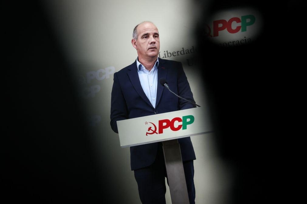 PCP quer ex-governantes impedidos de ir para empresas do setor que tutelaram durante 5 anos