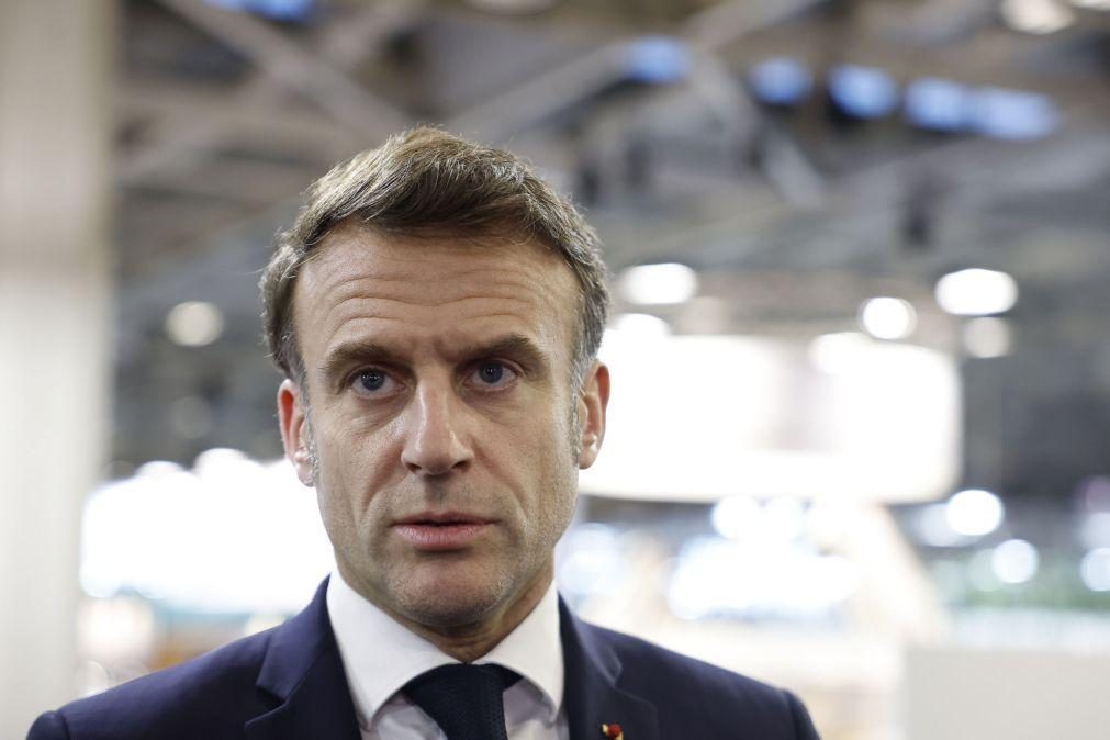 Macron fala em