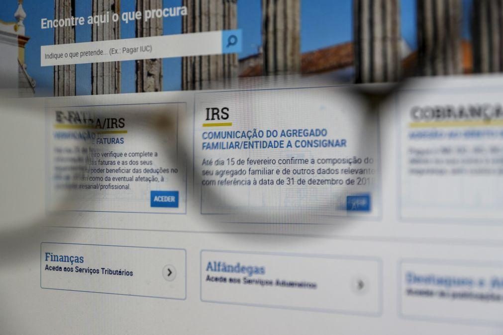 Prazo para validação de faturas do IRS prolongado até 6.ª feira ao final do dia