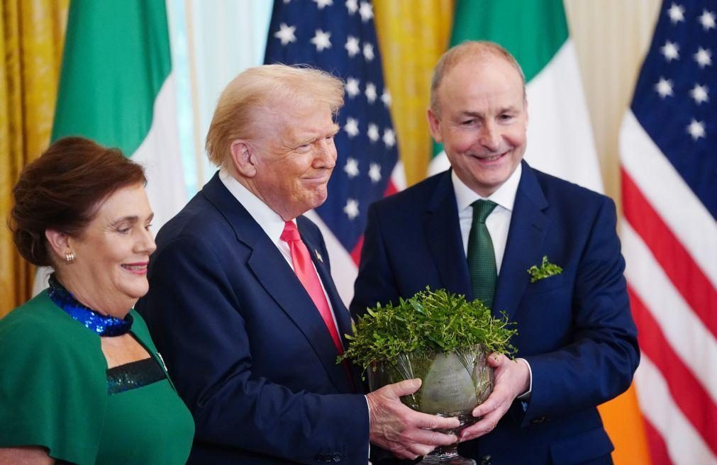 Trump recebe PM irlandês e acusa a Irlanda de ser um dos que exploram os EUA