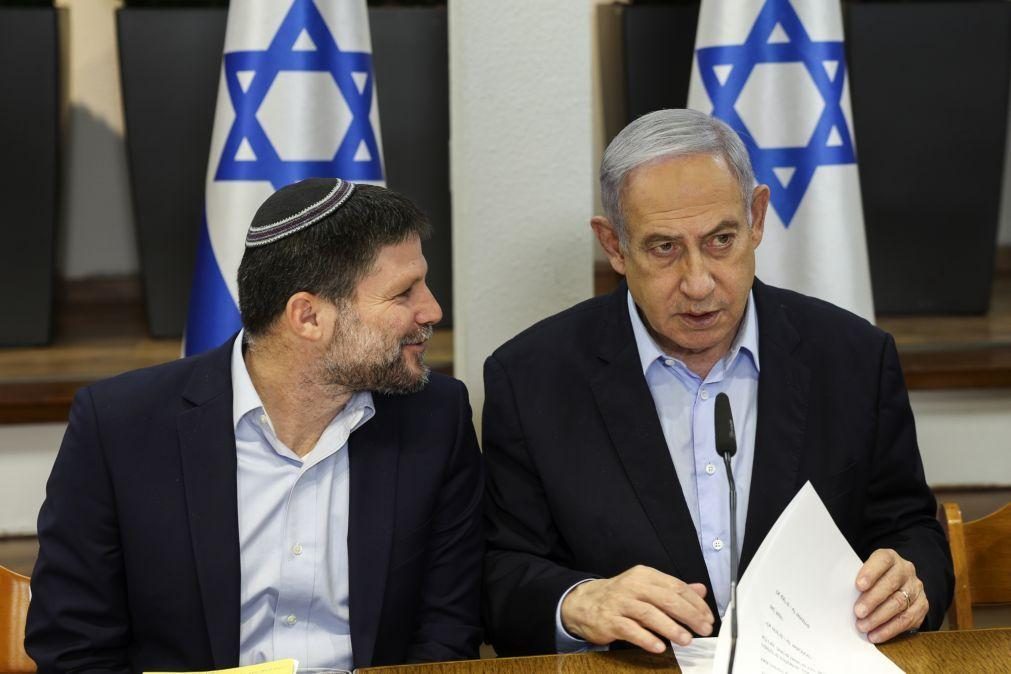 Médio Oriente: Ministro das Finanças israelita defende 