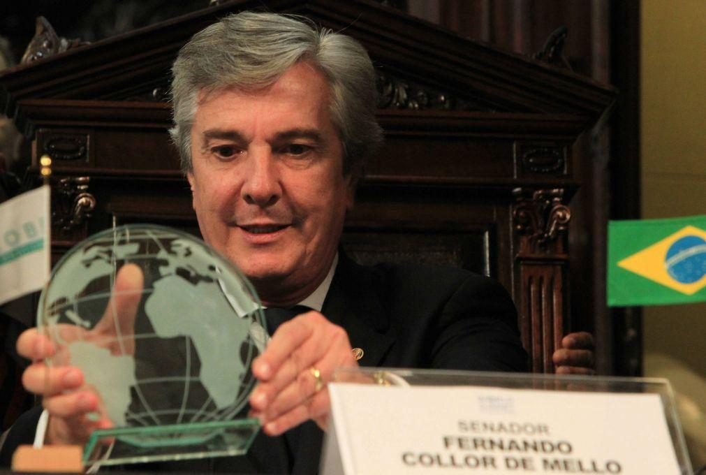 Antigo Presidente do Brasil Collor de Mello detido para cumprir pena por corrupção