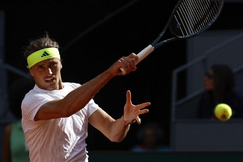 Número dois mundial Alexander Zverev eliminado nos 'oitavos' do Masters 1.000 de Madrid