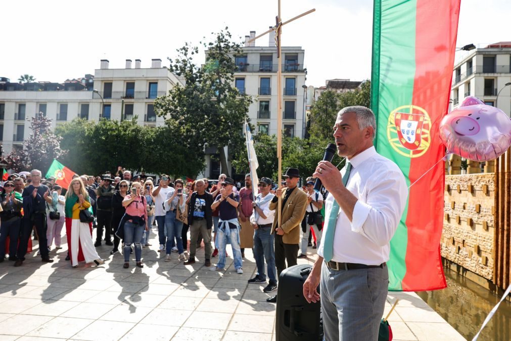 Ergue-te encerra campanha no Martim Moniz e PSP identifica líder do partido