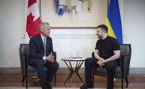 Zelensky reuniu-se com primeiro-ministro canadiano