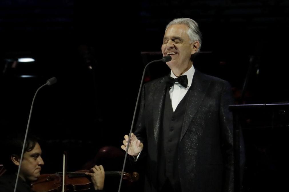 Andrea Bocelli em Leiria com maior lotação de sempre num concerto de música clássica no País