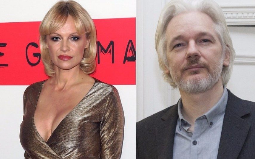 Pamela Anderson e Julien Assange Namoro à vista?