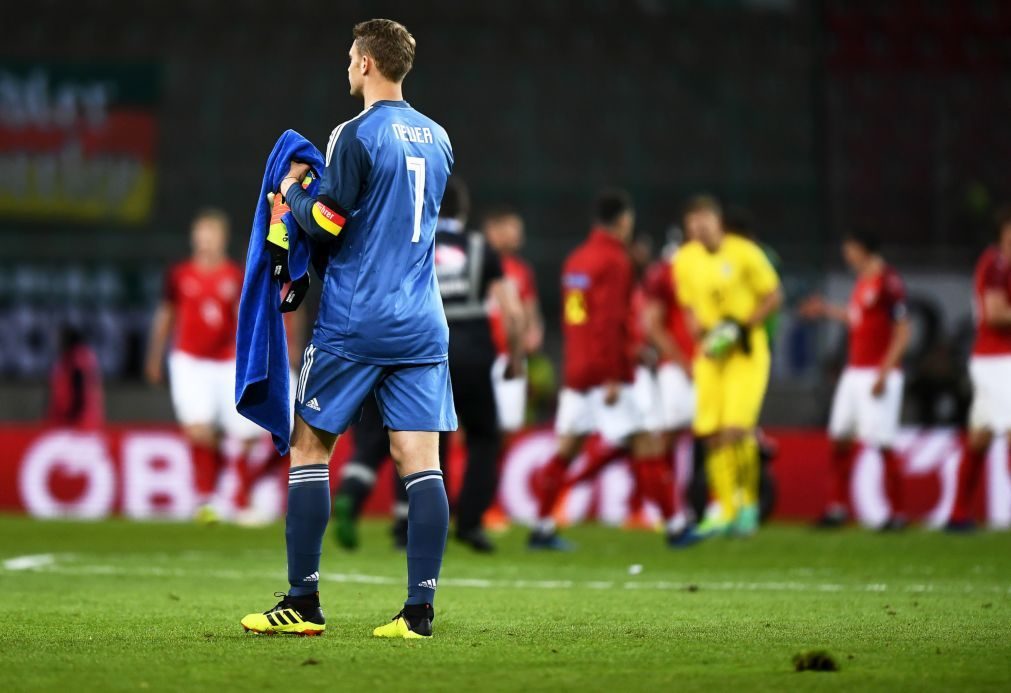 Mundial 2018: Alemanha perde na Áustria 2-1 no regresso de Neuer