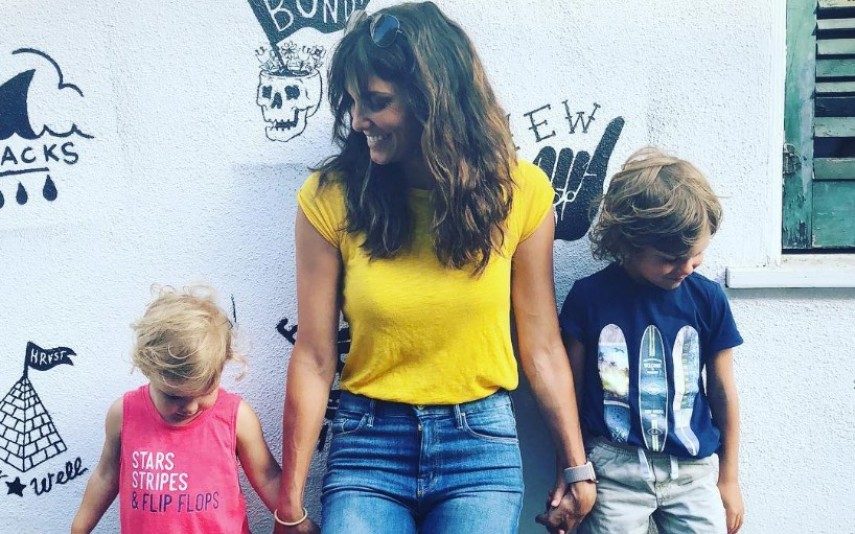 Filhos de Daniela Ruah levam mantimentos aos bombeiros dos incêndios na Califórnia