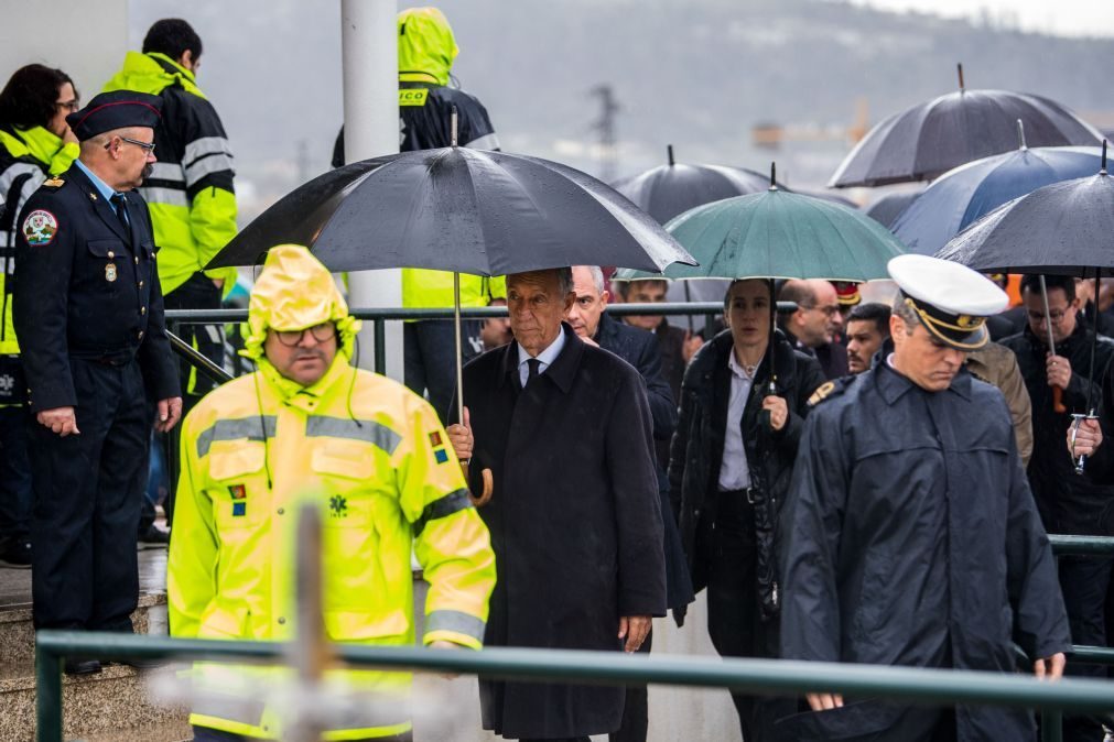 Marcelo assistiu ao funeral da enfermeira que morreu na queda do helicóptero do INEM