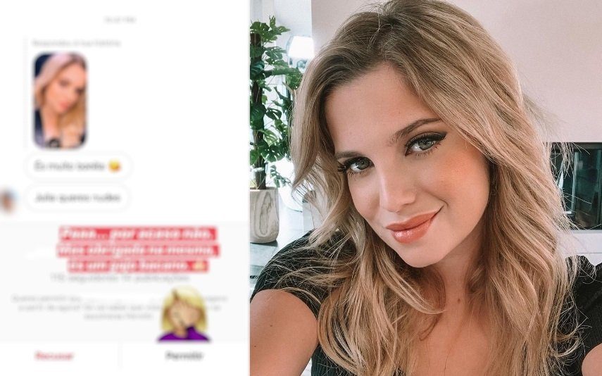 Júlia Palha chocada com mensagem com conteúdo de cariz sexual