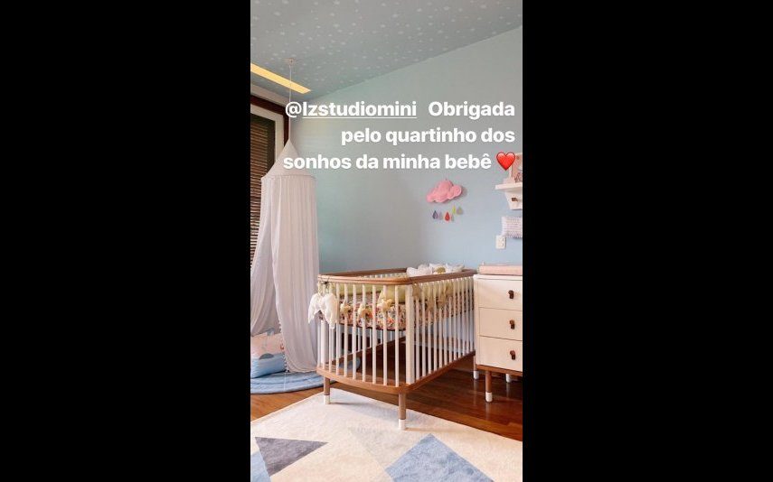 Tatá Werneck Apresentadora brasileira mostra o quarto da filha: «estou apaixonada!»