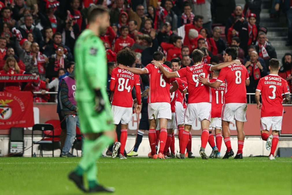 Benfica soma 11.ª vitória seguida na I Liga ao golear Famalicão