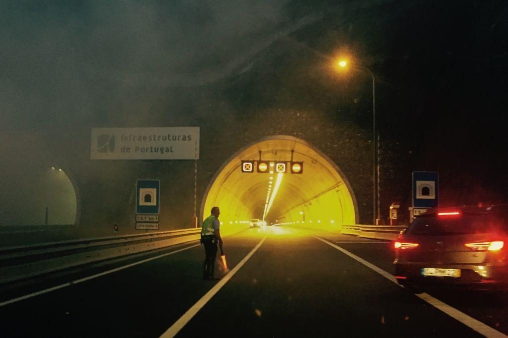 Túnel do Marão vai estar cortado para trabalhos noturnos