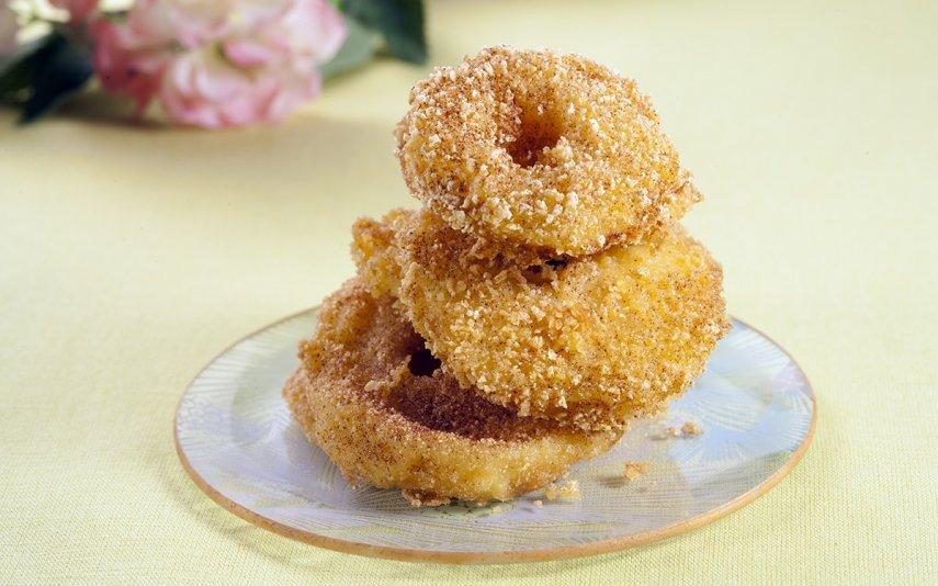 Beignets de maçã Fruta panada sabe bem!