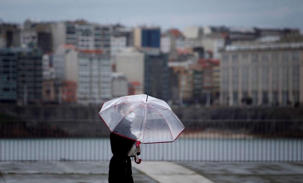 Há dez distritos do continente sob aviso amarelo devido à previsão de chuva