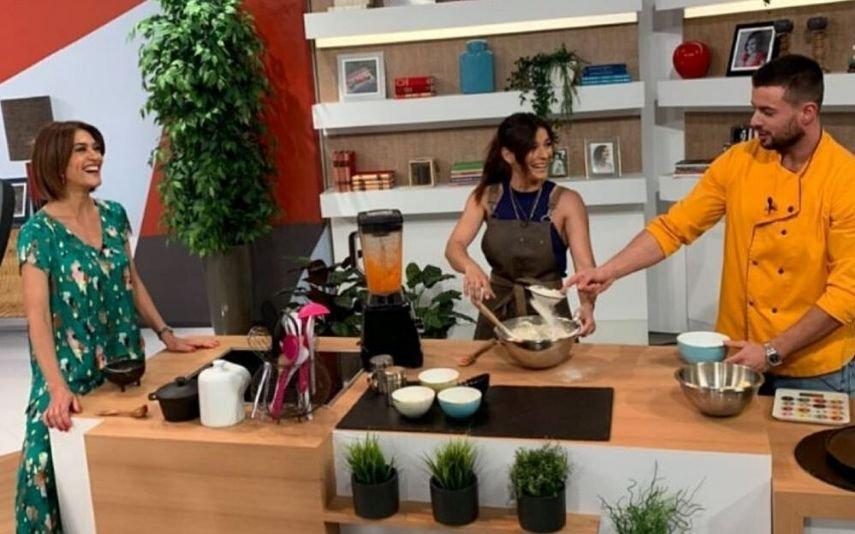 Bolo fofo de maçã e cenoura A receita de Marco Costa que deixou Fátima Lopes e Marta Faial a babarem