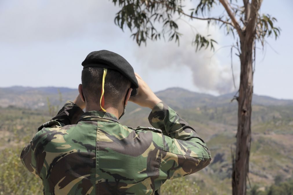 Incêndios: Mais de 300 militares no terreno entre hoje e quarta-feira