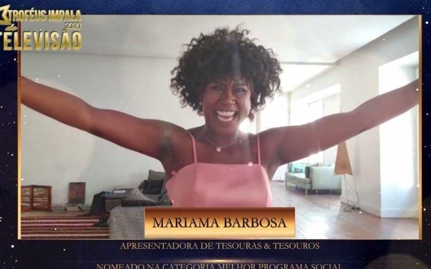Troféus Impala de Televisão 2020 Mariama Barbosa agradece nomeação e deixa recado aos espectadores de Tesouras & Tesouros
