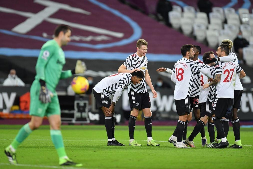 Manchester United alcança quarta vitória consecutiva após reviravolta contra West Ham