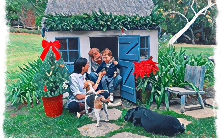 Meghan e Harry partilham postal de Natal amoroso com Archie