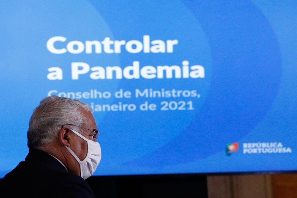 Covid-19: Governo vai reavaliar impacto das medidas em duas semanas