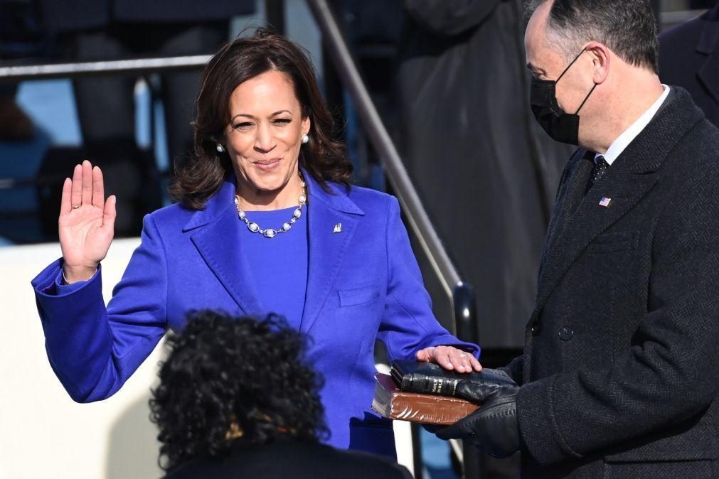 Kamala Harris tornou-se hoje a primeira mulher vice-Presidente dos EUA