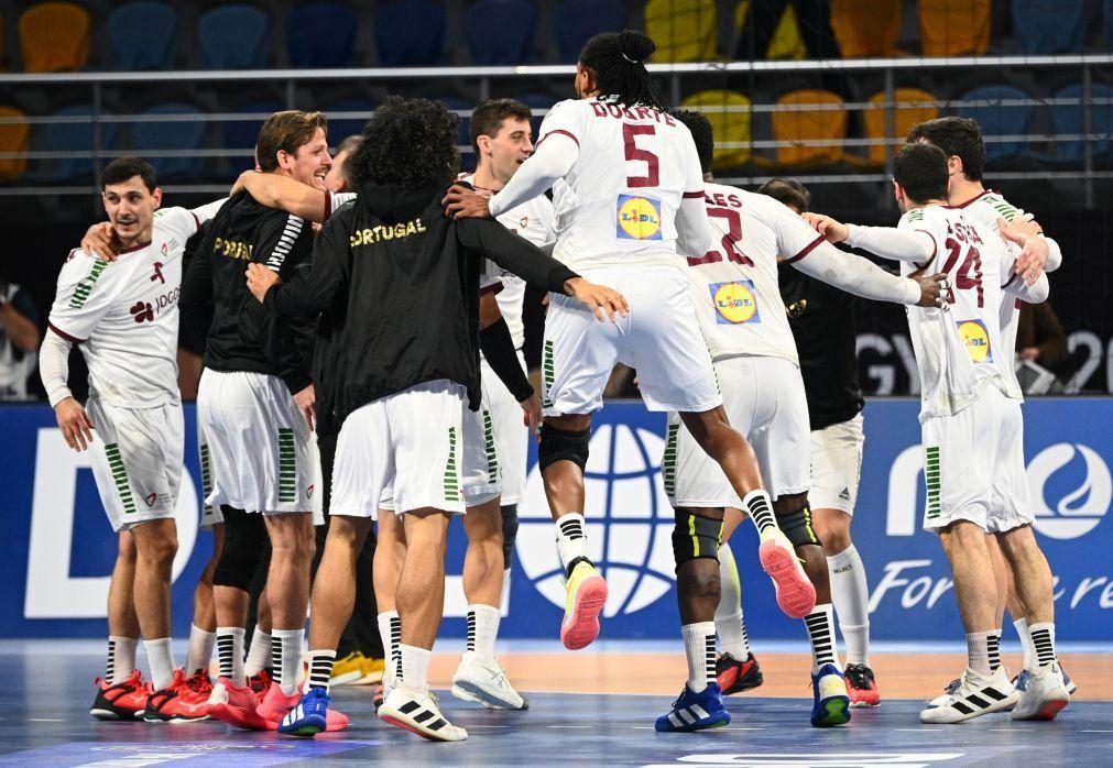 Portugal vence Suíça na corrida aos 'quartos' do Mundial de andebol