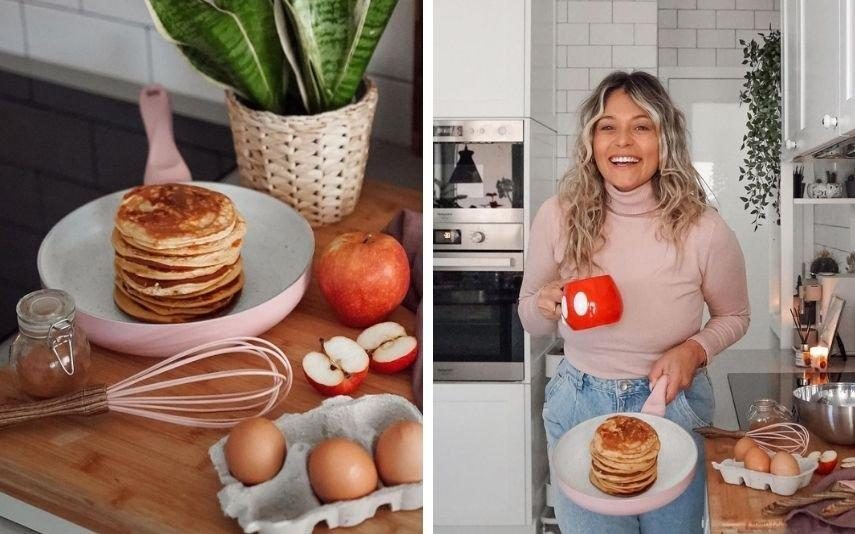 Vanessa Alfaro ensina a fazer panquecas que só levam 3 ingredientes