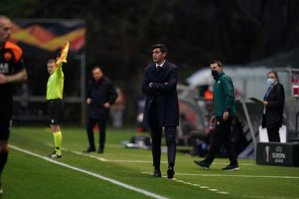 Sporting de Braga perde em casa com Roma para a Liga Europa