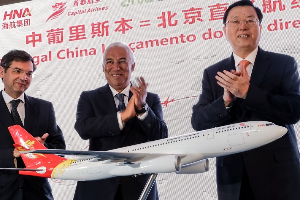 Costa espera que voos diretos Lisboa-Pequim reforcem Portugal como 