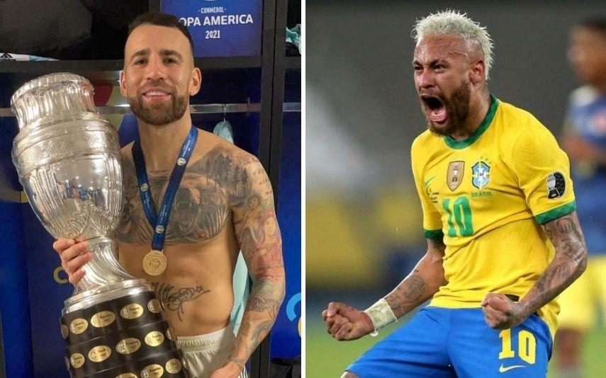 Otamendi e Neymar Protagonizam momento caricato na final da Copa América. Vídeo torna-se viral
