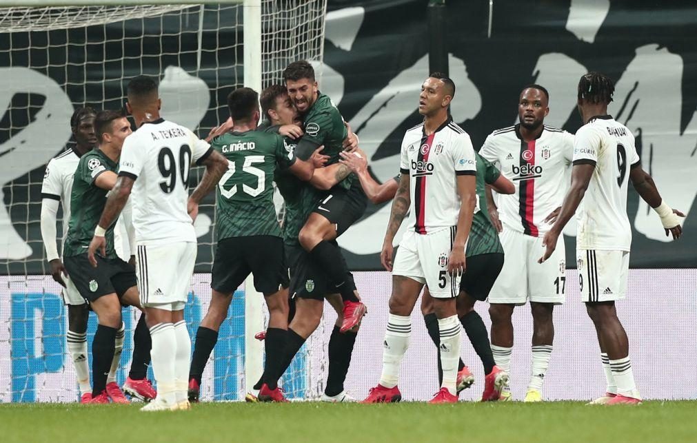 Sporting estreia-se a vencer na Liga dos Campeões no estádio do Besiktas