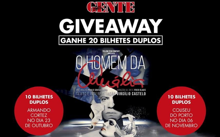 Giveaway Nova Gente – 20 bilhetes duplos para assistir ao espetáculo Homem da Amália