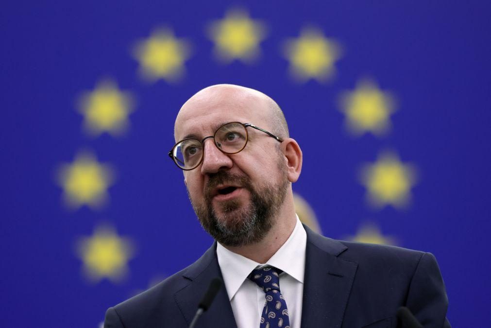 Ucrânia: Presidente do Conselho Europeu Charles Michel está em Kiev